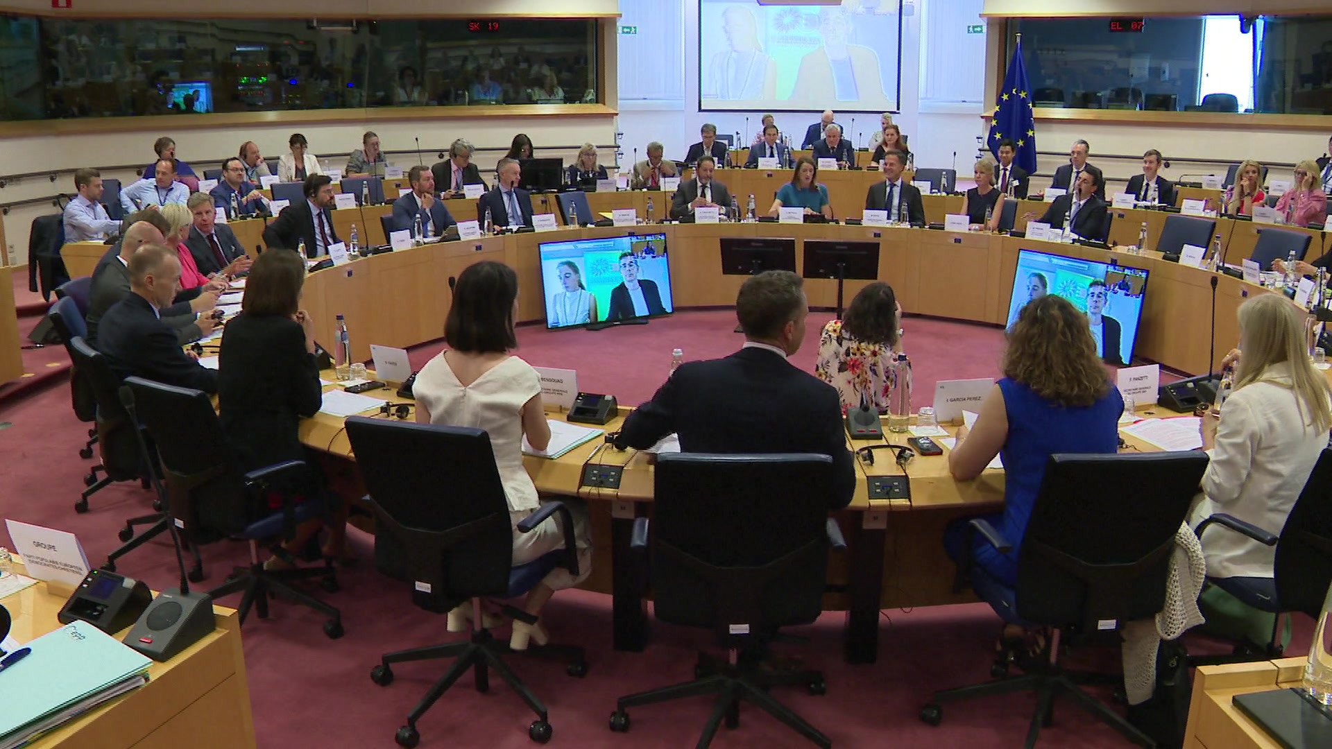 Meeting of the EP Conference of Presidents in the presence of Mark RUTTE, Secretary General of NATO and Antonio COSTA, European Council President: extracts from the arrivals and roundtable